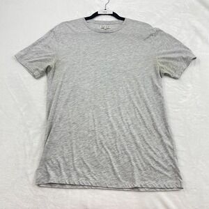 REISS T-Shirt Mens M Gray Short Sleeve Stretch Crew Neck Casual Activewear
